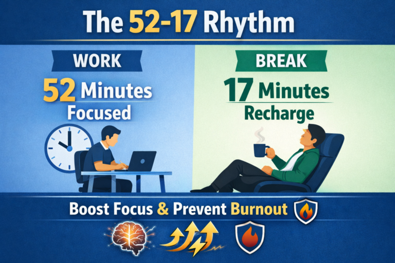 Read more about the article The 52-17 Method: A Smarter Way to Work Without Burning Out
