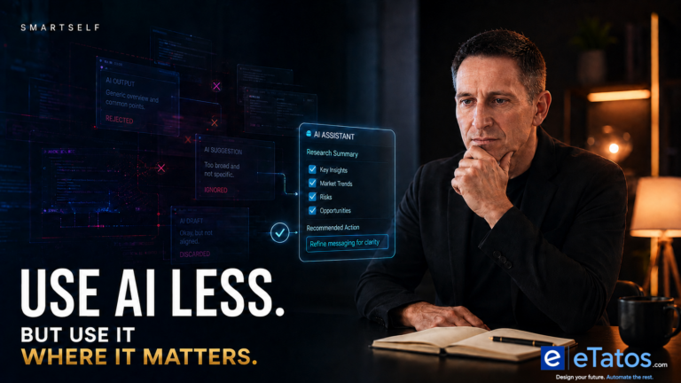 Read more about the article Use AI Less, but Use It Where It Matters