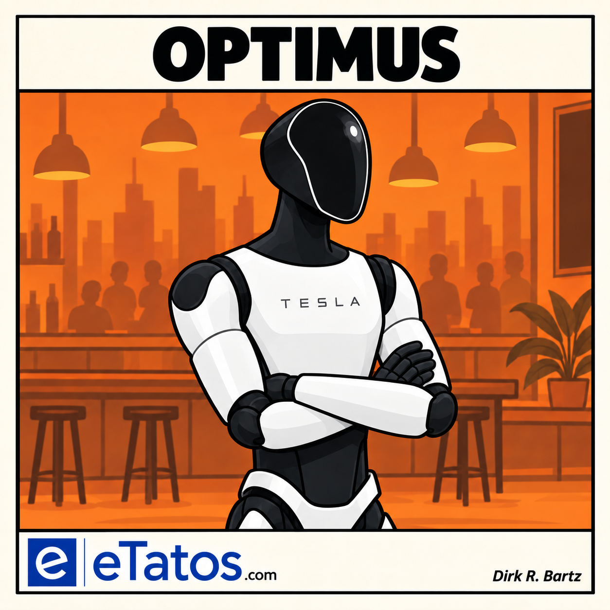 Optimus in the Metal Minds lounge.
