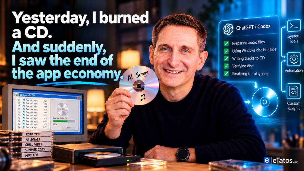 Yesterday, I burned a CD. And suddenly, I saw the end of the app economy. 💿