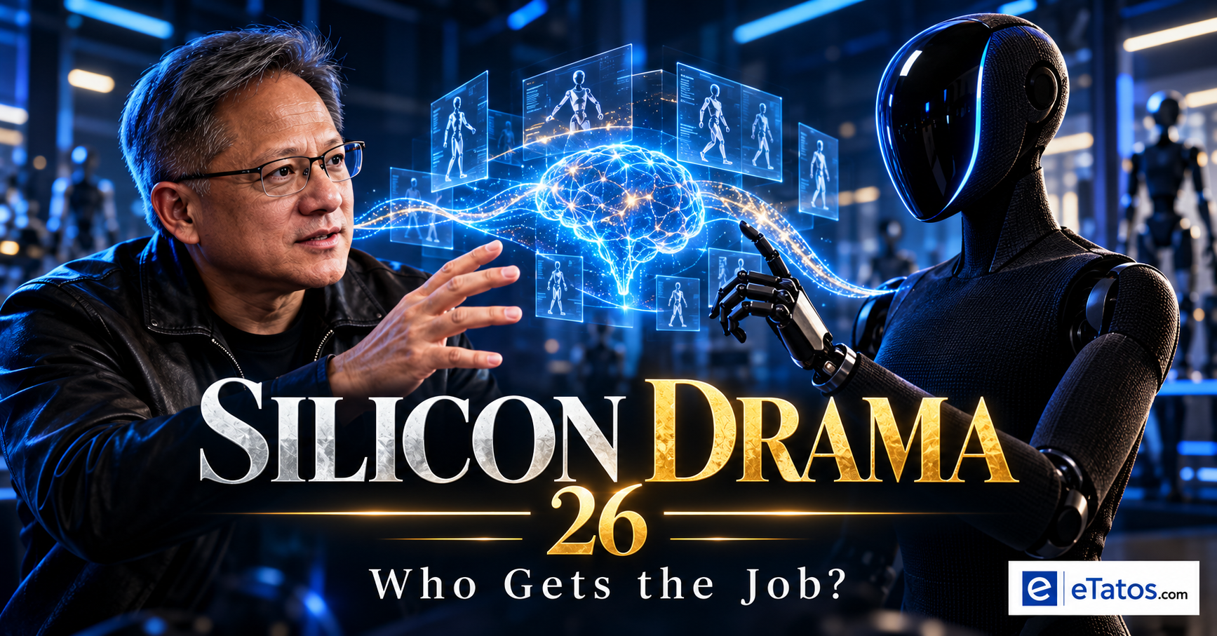 Read more about the article Silicon Drama Episode 26: David Trains the Robots. Jensen Sells the Tools.